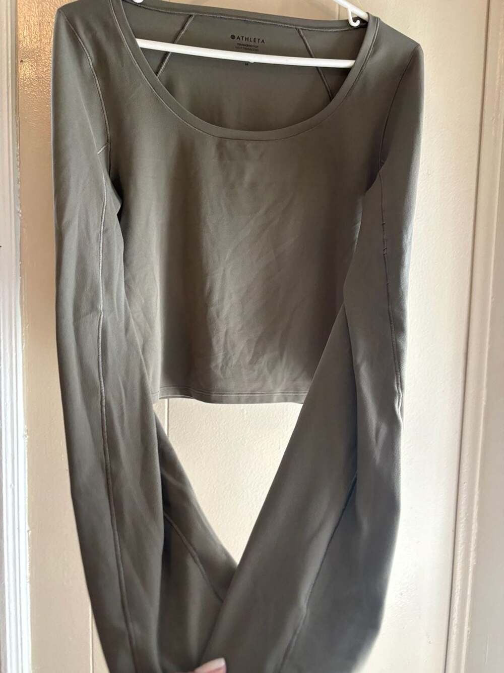 Athleta Transcend Long Sleeve Crop Top - Picture 3 of 3